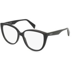 Marchon Germany GmbH Liu Jo LJ2807 Unisex-Brille inkl. Gläser Vollrand Cat Eye Acetat-Gestell 54/16/140, Schwarz