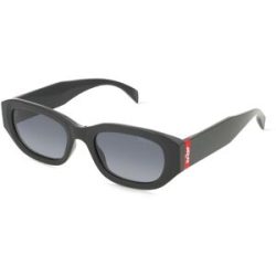 Safilo GmbH Levi's LV 1096/S Damen-Sonnenbrille Vollrand Quadratisch Kunststoff-Gestell, Schwarz