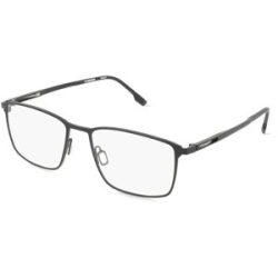 DE RIGO Vision D.A.CH. GmbH Rodenstock R7151 Unisex-Brille inkl. Gläser Vollrand Quadratisch Metall-Gestell 55/18/140, Schwarz