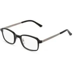 Wenzhou Lanson International Co., Ltd. Fielmann LN 025 CL Herren-Brille inkl. Gläser Vollrand Quadratisch Acetat-Gestell 49/22/145, Schwarz