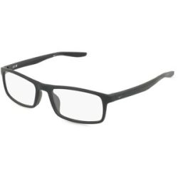 Marchon Germany GmbH Nike 7119 Unisex-Brille inkl. Gläser Vollrand Quadratisch Kunststoff-Gestell 53/17/140, Schwarz