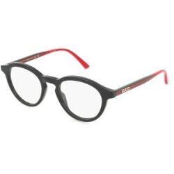 Kering Eyewear Spa Gucci GG1871O Unisex-Brille inkl. Gläser Vollrand Rund Acetat-Gestell 49/20/145, Schwarz