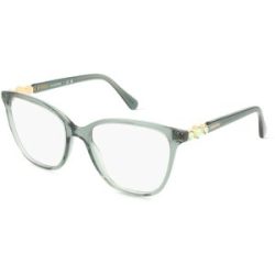 Luxottica Fashion Brillen Vertriebs GmbH Swarovski SK2020 Damen-Brille inkl. Gläser Vollrand Quadratisch Acetat-Gestell 54/18/140, Grün