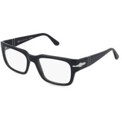 Luxottica Fashion Brillen Vertriebs GmbH Persol PO3315V Herren-Brille inkl. Gläser Vollrand Eckig Acetat-Gestell 55/19/145, Schwarz