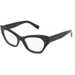 Luxottica Fashion Brillen Vertriebs GmbH Dolce&Gabbana 0DG3385 Damen-Brille inkl. Gläser Vollrand Cat Eye Acetat-Gestell 52/19/145, Schwarz