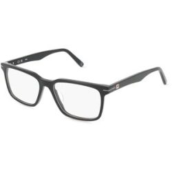 DE RIGO Vision D.A.CH. GmbH Fila VFI872 Unisex-Brille inkl. Gläser Vollrand Quadratisch Kunststoff-Gestell 53/16/145, Schwarz