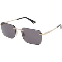 DE RIGO Vision D.A.CH. GmbH Police SPLU75 Herren-Sonnenbrille Randlos Geometrisch Metall-Gestell, Pink