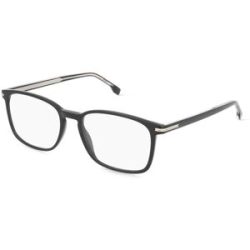 Safilo GmbH Boss 1727 Herren-Brille inkl. Gläser Vollrand Eckig Acetat-Gestell 55/18/145, Schwarz