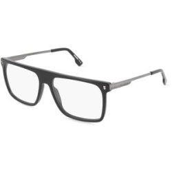 Safilo GmbH Dsquared2 D2 0122 Herren-Brille inkl. Gläser Vollrand Quadratisch Acetat-Gestell 56/15/145, Schwarz