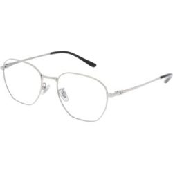Luxottica Fashion Brillen Vertriebs GmbH Ray-Ban RX8777D Unisex-Brille inkl. Gläser Vollrand Geometrisch Titan-Gestell 53/19/145, Silber