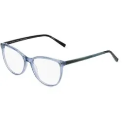 Eyestar Limited (China) Fielmann MI 049 FA Damen-Brille inkl. Gläser Vollrand Butterfly Acetat-Gestell 54/16/145, Blau