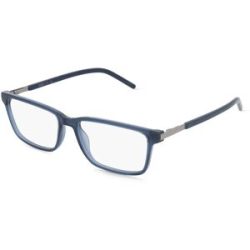 Kering Eyewear Spa PUMA PU0539O Herren-Brille inkl. Gläser Vollrand Eckig Kunststoff-Gestell 55/16/145, Blau