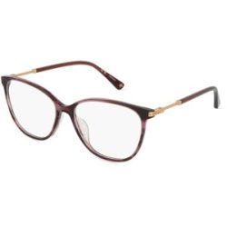 DE RIGO Vision D.A.CH. GmbH Nina Ricci NRIVNR335 Unisex-Brille inkl. Gläser Vollrand Butterfly Kunststoff-Gestell 53/15/135, Pink