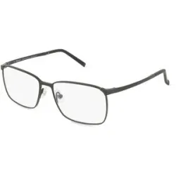 Optic Prima Co., Ltd. Fielmann TAKUMI 2004 CL ALLISTER Herren-Brille inkl. Gläser Vollrand Quadratisch Titan-Gestell 55/15/140, Grau