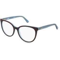 Safilo GmbH Love Moschino MOL679 Damen-Brille inkl. Gläser Vollrand Rund Acetat-Gestell 52/17/135, Gold