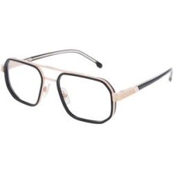 Safilo GmbH Carrera 1137 Unisex-Brille inkl. Gläser Vollrand Pilot Metall-Gestell 55/19/145, Gold