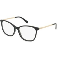 Safilo GmbH Moschino MOL622 Damen-Brille inkl. Gläser Vollrand Quadratisch Acetat-Gestell 54/16/140, Schwarz