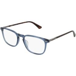 DE RIGO Vision D.A.CH. GmbH Police VPLF81 Herren-Brille inkl. Gläser Vollrand Quadratisch Kunststoff-Gestell 52/19/145, Blau