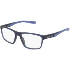 Marchon Germany GmbH Nike 7015 Herren-Brille inkl. Gläser Vollrand Quadratisch Metall-Gestell 55/17/145, Blau