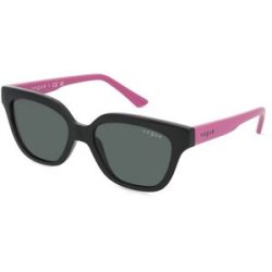 Luxottica Fashion Brillen Vertriebs GmbH Vogue eyewear VJ2021 Damen-Sonnenbrille Vollrand Quadratisch Acetat-Gestell, Schwarz