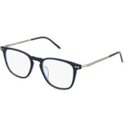 Marchon Germany GmbH Zeiss ZS22701 Unisex-Brille inkl. Gläser Vollrand Quadratisch Kunststoff-Gestell 52/20/145, Blau