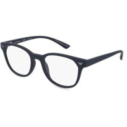 Luxottica Fashion Brillen Vertriebs GmbH Emporio Armani 0EA3240U Herren-Brille inkl. Gläser Vollrand Panto Kunststoff-Gestell 52/20/145, Blau