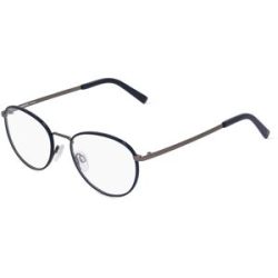 DE RIGO Vision D.A.CH. GmbH Rodenstock 2656 Unisex-Brille inkl. Gläser Vollrand Rund Metall-Gestell 51/19/140, Blau