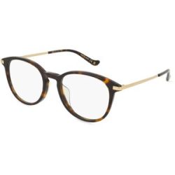 Kering Eyewear Spa Gucci GG1466OA Unisex-Brille inkl. Gläser Vollrand Panto Acetat-Gestell 51/19/145, Havanna