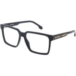Safilo GmbH Carrera VICTORY C 04 Herren-Brille inkl. Gläser Vollrand Quadratisch Acetat-Gestell 55/17/145, Schwarz