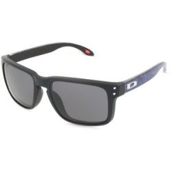 Luxottica Fashion Brillen Vertriebs GmbH Oakley OO9102 HOLBROOK Herren-Sonnenbrille Vollrand Quadratisch Kunststoff-Gestell, Schwarz