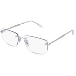 Luxottica Fashion Brillen Vertriebs GmbH Ray-Ban 0RX3768V Unisex-Brille inkl. Gläser Randlos Geometrisch Metall-Gestell 56/17/145, Silber