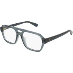 Kering Eyewear Spa Bottega Veneta BV1336OA Unisex-Brille inkl. Gläser Vollrand Quadratisch Acetat-Gestell 55/17/145, Grau