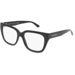 Luxottica Fashion Brillen Vertriebs GmbH Jimmy Choo JC3019B Damen-Brille inkl. Gläser Vollrand Quadratisch Acetat-Gestell 52/17/145, Schwarz