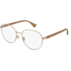 Luxottica Fashion Brillen Vertriebs GmbH Ralph RA6050 Damen-Brille inkl. Gläser Vollrand Rund Metall-Gestell 53/17/140, Gold