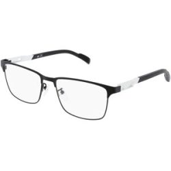 Marcolin Deutschland GmbH Adidas SP5024 Unisex-Brille inkl. Gläser Vollrand Quadratisch Metall-Gestell 55/17/140, Schwarz