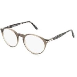 Luxottica Fashion Brillen Vertriebs GmbH Persol PO3092V Herren-Brille inkl. Gläser Vollrand Panto Acetat-Gestell 50/19/145, Grau