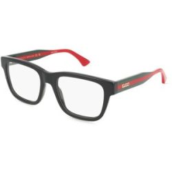 Kering Eyewear Spa Gucci GG1870O Unisex-Brille inkl. Gläser Vollrand Eckig Acetat-Gestell 53/19/145, Schwarz