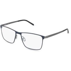 DE RIGO Vision D.A.CH. GmbH Rodenstock R7171 Herren-Brille inkl. Gläser Vollrand Quadratisch Titan-Gestell 57/17/145, Blau
