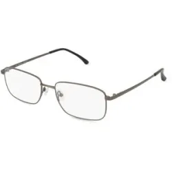 Wenzhou Bada Optical Co. , LTD Fielmann BD 534 CL Herren-Brille inkl. Gläser Vollrand Quadratisch Edelstahl-Gestell 54/17/145, Grau