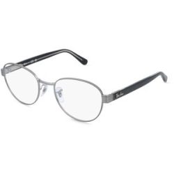 Luxottica Fashion Brillen Vertriebs GmbH Ray-Ban 0RX6543 Unisex-Brille inkl. Gläser Vollrand Quadratisch Metall-Gestell 54/20/145, Grau