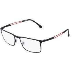 Safilo GmbH Carrera 8831 Herren-Brille inkl. Gläser Vollrand Quadratisch Titan-Gestell 55/18/140, Schwarz