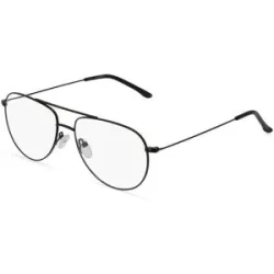 Wenzhou Bada Optical Co. , LTD Fielmann BD 455 CL Herren-Brille inkl. Gläser Vollrand Pilot Edelstahl-Gestell 56/16/140, Schwarz