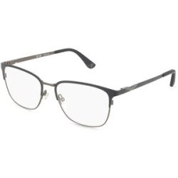 DE RIGO Vision D.A.CH. GmbH Police VPL B52 Herren-Brille inkl. Gläser Vollrand Quadratisch Metall-Gestell 54/17/145, Schwarz