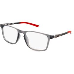 Marchon Germany GmbH Nike 7146 Unisex-Brille inkl. Gläser Vollrand Quadratisch Kunststoff-Gestell 54/19/140, Grau