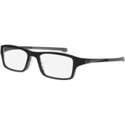 Luxottica Fashion Brillen Vertriebs GmbH Oakley OX8039 Herren-Brille inkl. Gläser Vollrand Quadratisch Acetat-Gestell 53/18/140, Schwarz