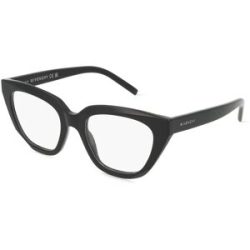 Thélios Givenchy GV50052I Unisex-Brille inkl. Gläser Vollrand Cat Eye Kunststoff-Gestell 51/19/140, Schwarz