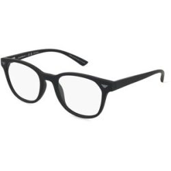 Luxottica Fashion Brillen Vertriebs GmbH Emporio Armani 0EA3240U Herren-Brille inkl. Gläser Vollrand Panto Kunststoff-Gestell 52/20/145, Schwarz