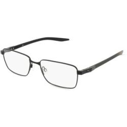 Kering Eyewear Spa Puma PU0421O Unisex-Brille inkl. Gläser Vollrand Quadratisch Metall-Gestell 55/17/145, Schwarz