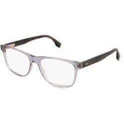 Safilo GmbH Boss 1646 Herren-Brille inkl. Gläser Vollrand Quadratisch Acetat-Gestell 55/17/145, Grau