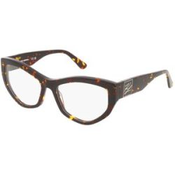 Marchon Germany GmbH Karl Lagerfeld KL6211 Damen-Brille inkl. Gläser Vollrand Cat Eye Acetat-Gestell 55/17/140, Havanna